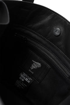Load image into Gallery viewer, discord Yohji Yamamoto Side Zip Tote Bag S / Soft Shrink Cow Leather (BLACK)