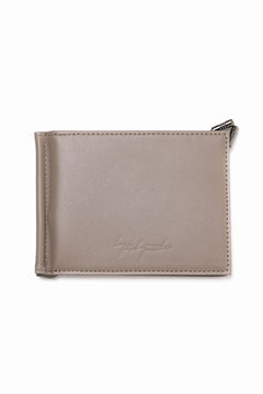 画像をギャラリービューアに読み込む, discord Yohji Yamamoto Money Clip Wallet / Soft Cow Skin Leather (BEIGE)
