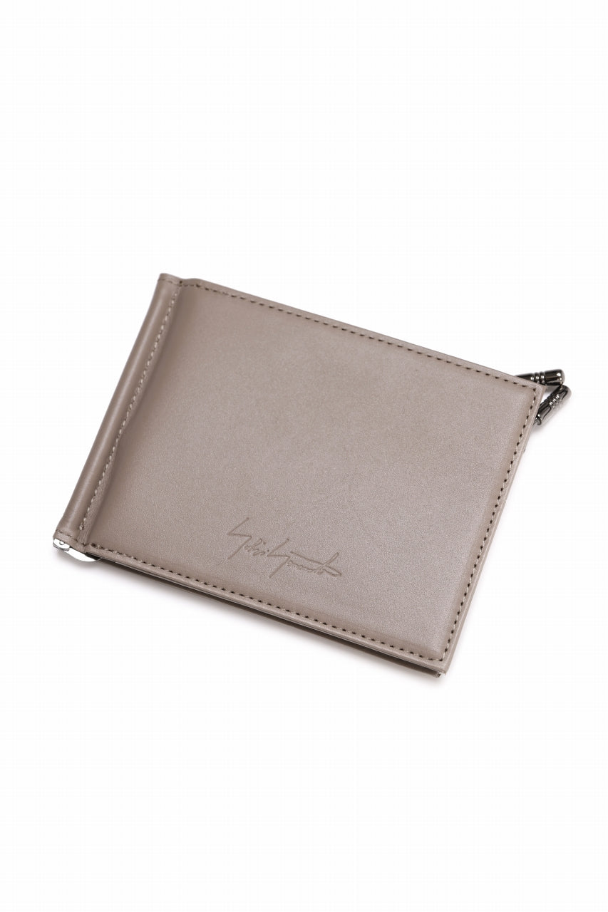 画像をギャラリービューアに読み込む, discord Yohji Yamamoto Money Clip Wallet / Soft Cow Skin Leather (BEIGE)