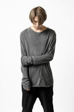 Load image into Gallery viewer, daub RAGLAN STITCH L/S CUTSEWN / COLD DYED COTTON JERSEY (GREY)
