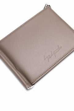 画像をギャラリービューアに読み込む, discord Yohji Yamamoto Money Clip Wallet / Soft Cow Skin Leather (BEIGE)