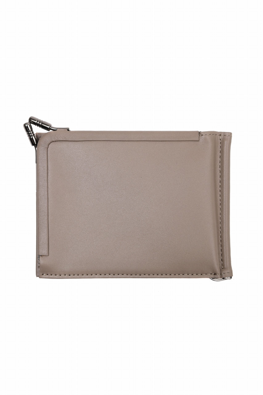 画像をギャラリービューアに読み込む, discord Yohji Yamamoto Money Clip Wallet / Soft Cow Skin Leather (BEIGE)