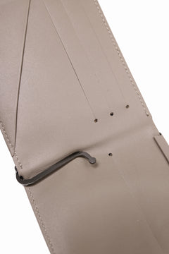 画像をギャラリービューアに読み込む, discord Yohji Yamamoto Money Clip Wallet / Soft Cow Skin Leather (BEIGE)