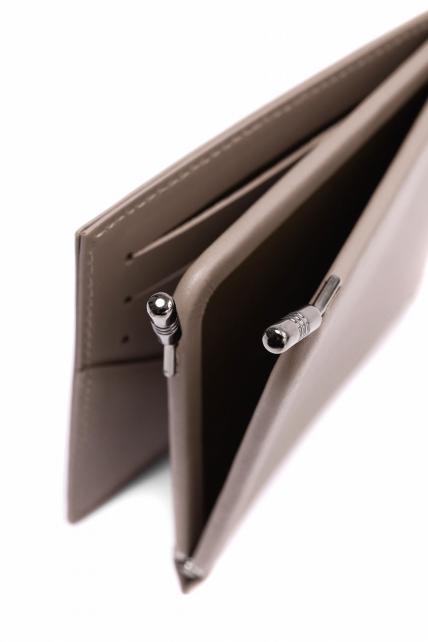 画像をギャラリービューアに読み込む, discord Yohji Yamamoto Money Clip Wallet / Soft Cow Skin Leather (BEIGE)