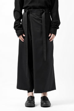 画像をギャラリービューアに読み込む, Y's BANG ON! No.149 GABARDINE WRAP PANTS (BLACK)