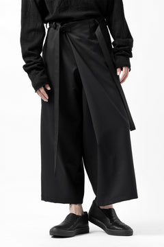 画像をギャラリービューアに読み込む, Y's BANG ON! No.149 GABARDINE WRAP PANTS (BLACK)