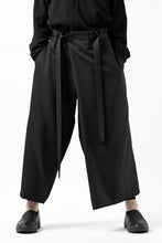 画像をギャラリービューアに読み込む, Y's BANG ON! No.149 GABARDINE WRAP PANTS (BLACK)