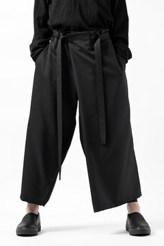 画像をギャラリービューアに読み込む, Y's BANG ON! No.149 GABARDINE WRAP PANTS (BLACK)