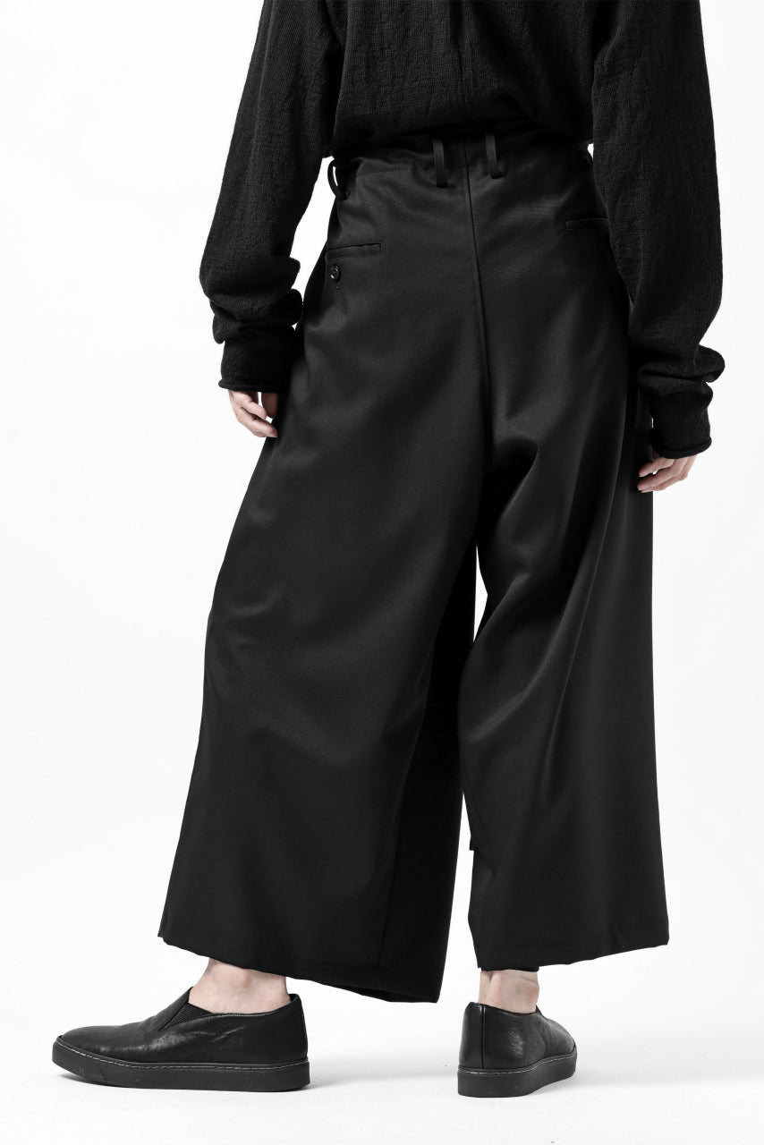 画像をギャラリービューアに読み込む, Y's BANG ON! No.149 GABARDINE WRAP PANTS (BLACK)