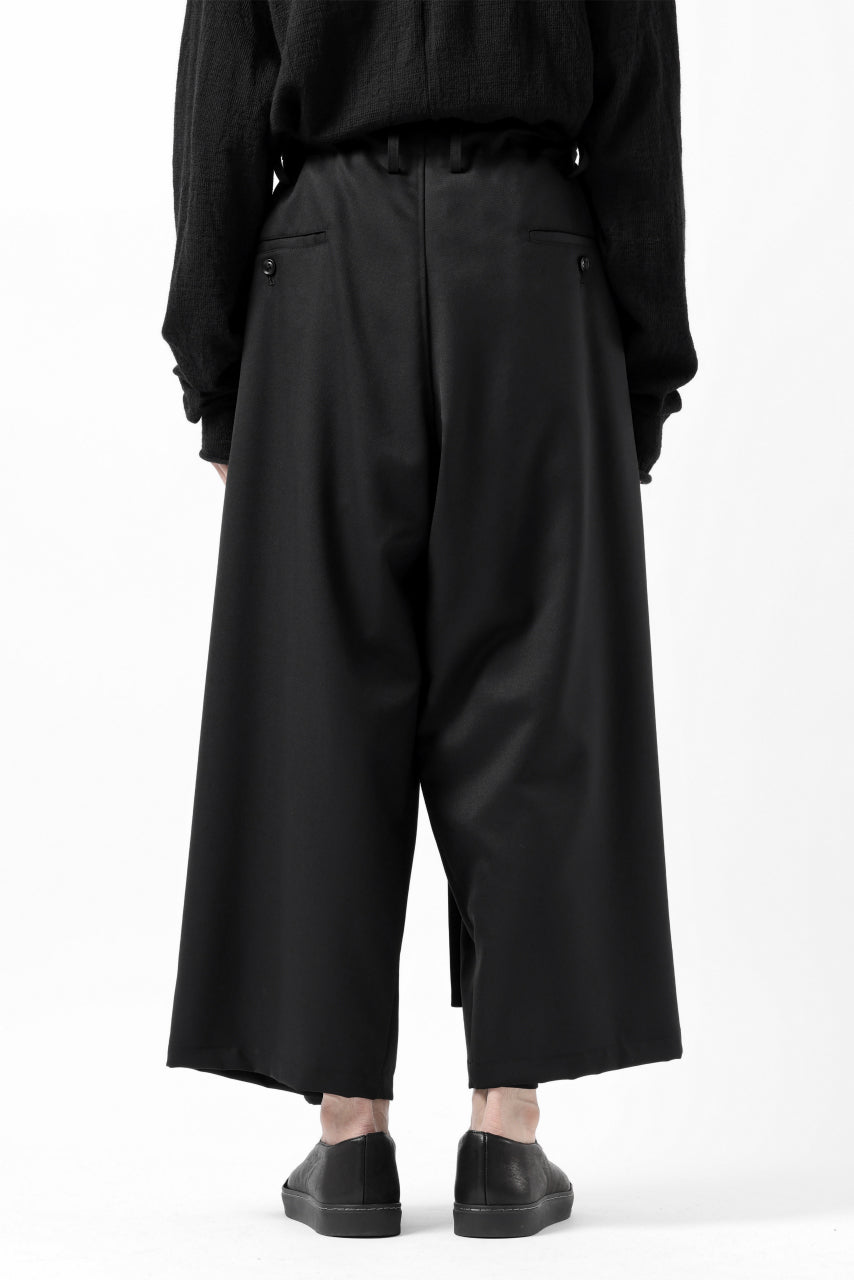画像をギャラリービューアに読み込む, Y's BANG ON! No.149 GABARDINE WRAP PANTS (BLACK)