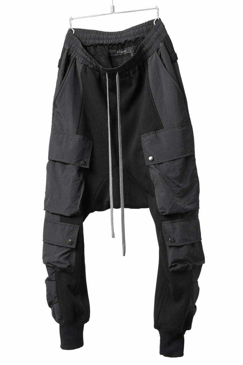 画像をギャラリービューアに読み込む, A.F ARTEFACT MILITARY CARGO SARROUEL PANTS / BOMBER HEAT® + NYLON (BLACK)