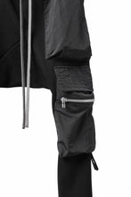 画像をギャラリービューアに読み込む, A.F ARTEFACT COMBINATION ZIPPER SARROUEL SKINNY PANTS / BOMBER HEAT® + NYLON (BLACK)