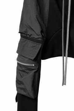 画像をギャラリービューアに読み込む, A.F ARTEFACT COMBINATION ZIPPER SARROUEL SKINNY PANTS / BOMBER HEAT® + NYLON (BLACK)