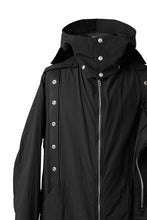 画像をギャラリービューアに読み込む, A.F ARTEFACT HOODIE LONG ZIP COAT with DETACHABLE POCKET POUCH (BLACK)