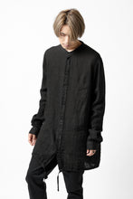 Load image into Gallery viewer, daub PLAIN COLLAR SHIRT / COLD DYED ORGANIC COTTON (GREY)