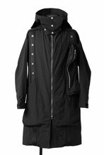 画像をギャラリービューアに読み込む, A.F ARTEFACT HOODIE LONG ZIP COAT with DETACHABLE POCKET POUCH (BLACK)