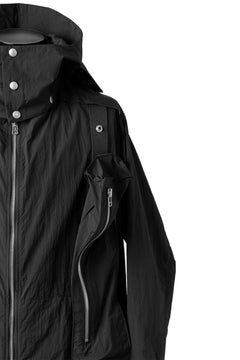画像をギャラリービューアに読み込む, A.F ARTEFACT HOODIE LONG ZIP COAT with DETACHABLE POCKET POUCH (BLACK)