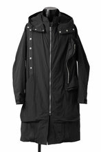 画像をギャラリービューアに読み込む, A.F ARTEFACT HOODIE LONG ZIP COAT with DETACHABLE POCKET POUCH (BLACK)