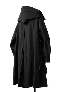 画像をギャラリービューアに読み込む, A.F ARTEFACT HOODIE LONG ZIP COAT with DETACHABLE POCKET POUCH (BLACK)