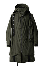 画像をギャラリービューアに読み込む, A.F ARTEFACT HOODIE LONG ZIP COAT with DETACHABLE POCKET POUCH (KHAKI)