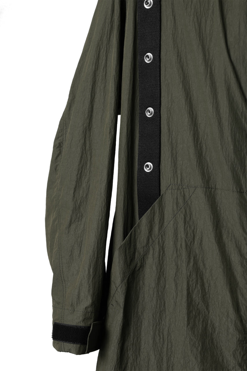 画像をギャラリービューアに読み込む, A.F ARTEFACT HOODIE LONG ZIP COAT with DETACHABLE POCKET POUCH (KHAKI)