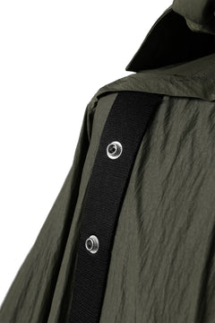 画像をギャラリービューアに読み込む, A.F ARTEFACT HOODIE LONG ZIP COAT with DETACHABLE POCKET POUCH (KHAKI)