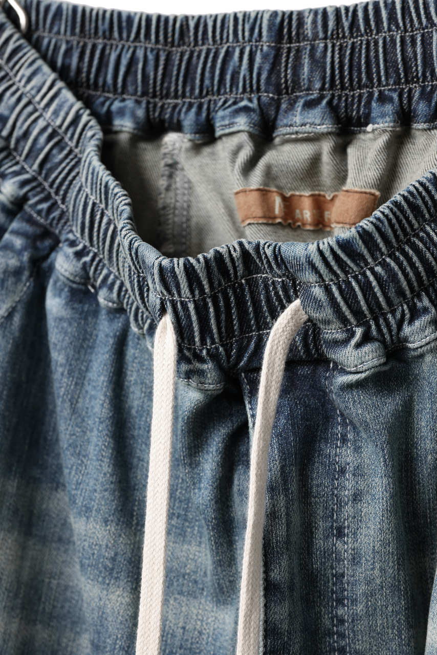 画像をギャラリービューアに読み込む, A.F ARTEFACT EASY SARROUEL CARGO PANTS / FADED AGEING DENIM (BLUE)