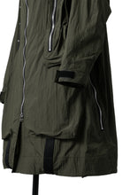 画像をギャラリービューアに読み込む, A.F ARTEFACT HOODIE LONG ZIP COAT with DETACHABLE POCKET POUCH (KHAKI)