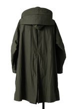 画像をギャラリービューアに読み込む, A.F ARTEFACT HOODIE LONG ZIP COAT with DETACHABLE POCKET POUCH (KHAKI)
