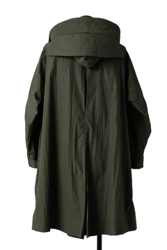 画像をギャラリービューアに読み込む, A.F ARTEFACT HOODIE LONG ZIP COAT with DETACHABLE POCKET POUCH (KHAKI)