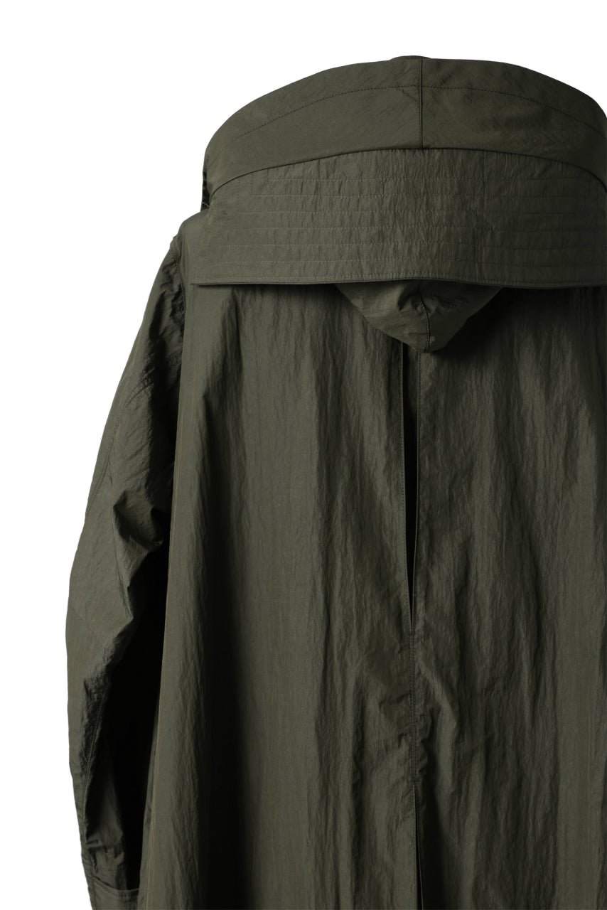 画像をギャラリービューアに読み込む, A.F ARTEFACT HOODIE LONG ZIP COAT with DETACHABLE POCKET POUCH (KHAKI)