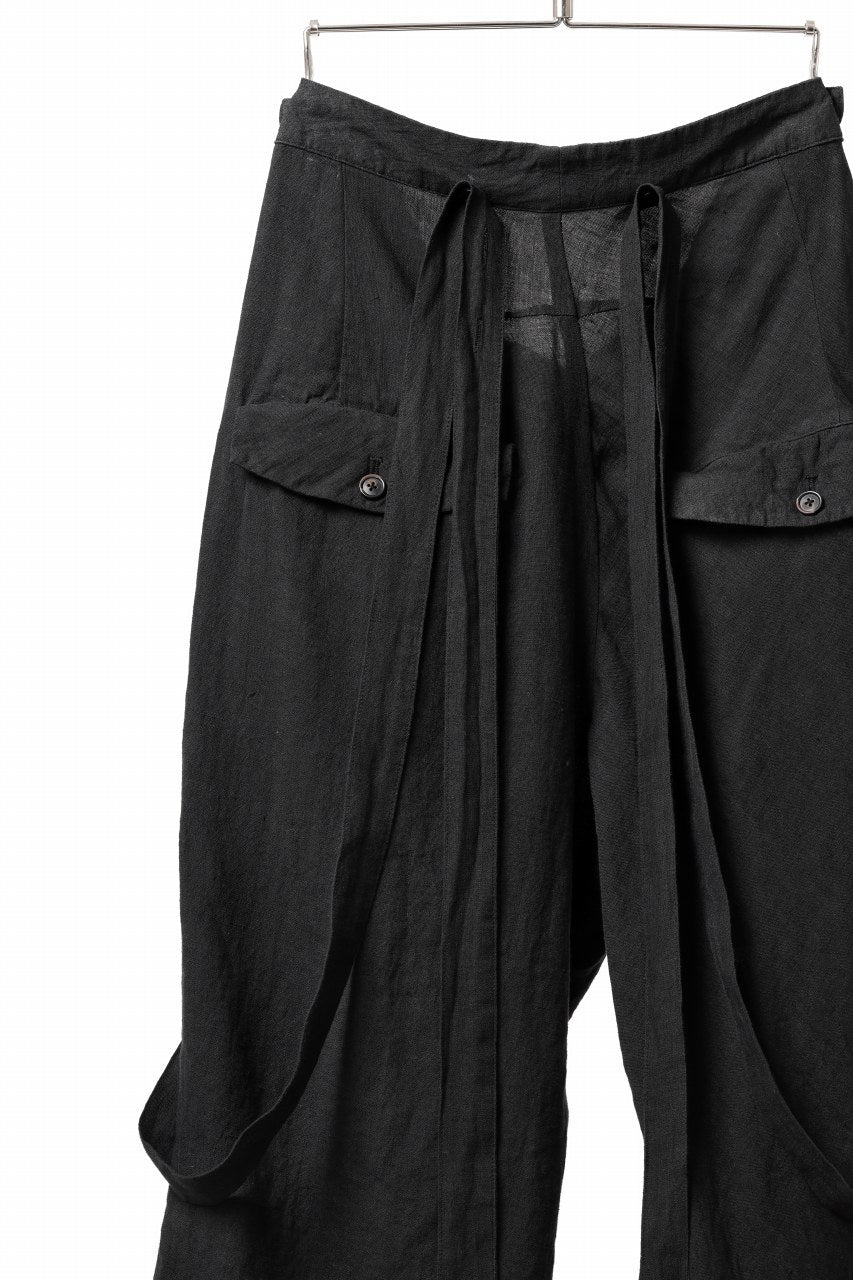 画像をギャラリービューアに読み込む, Aleksandr Manamis exclusive Asymmetry Suspender Pant (BLACK)