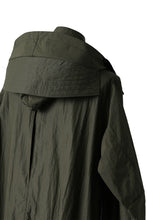 画像をギャラリービューアに読み込む, A.F ARTEFACT HOODIE LONG ZIP COAT with DETACHABLE POCKET POUCH (KHAKI)