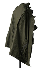 画像をギャラリービューアに読み込む, A.F ARTEFACT HOODIE LONG ZIP COAT with DETACHABLE POCKET POUCH (KHAKI)