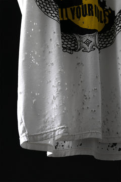 画像をギャラリービューアに読み込む, MASSIMO SABBADIN GRAPHIC T SHIRT wt. SCREEN PRINT/DESTROY (sill trd)