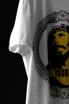 画像をギャラリービューアに読み込む, MASSIMO SABBADIN GRAPHIC T SHIRT wt. SCREEN PRINT/DESTROY (sill trd)