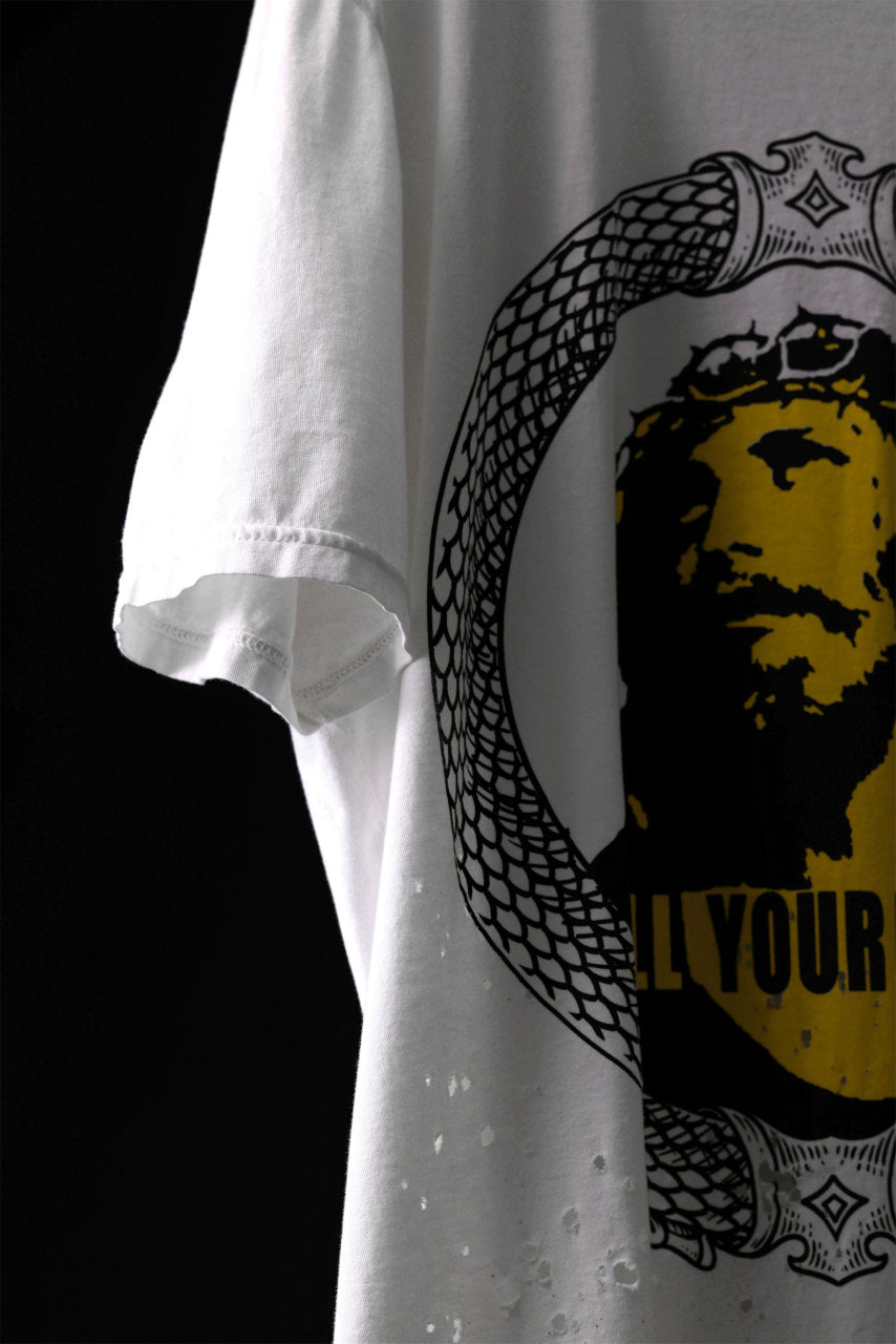 画像をギャラリービューアに読み込む, MASSIMO SABBADIN GRAPHIC T SHIRT wt. SCREEN PRINT/DESTROY (sill trd)