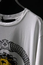 画像をギャラリービューアに読み込む, MASSIMO SABBADIN GRAPHIC T SHIRT wt. SCREEN PRINT/DESTROY (sill trd)