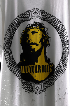 画像をギャラリービューアに読み込む, MASSIMO SABBADIN GRAPHIC T SHIRT wt. SCREEN PRINT/DESTROY (sill trd)