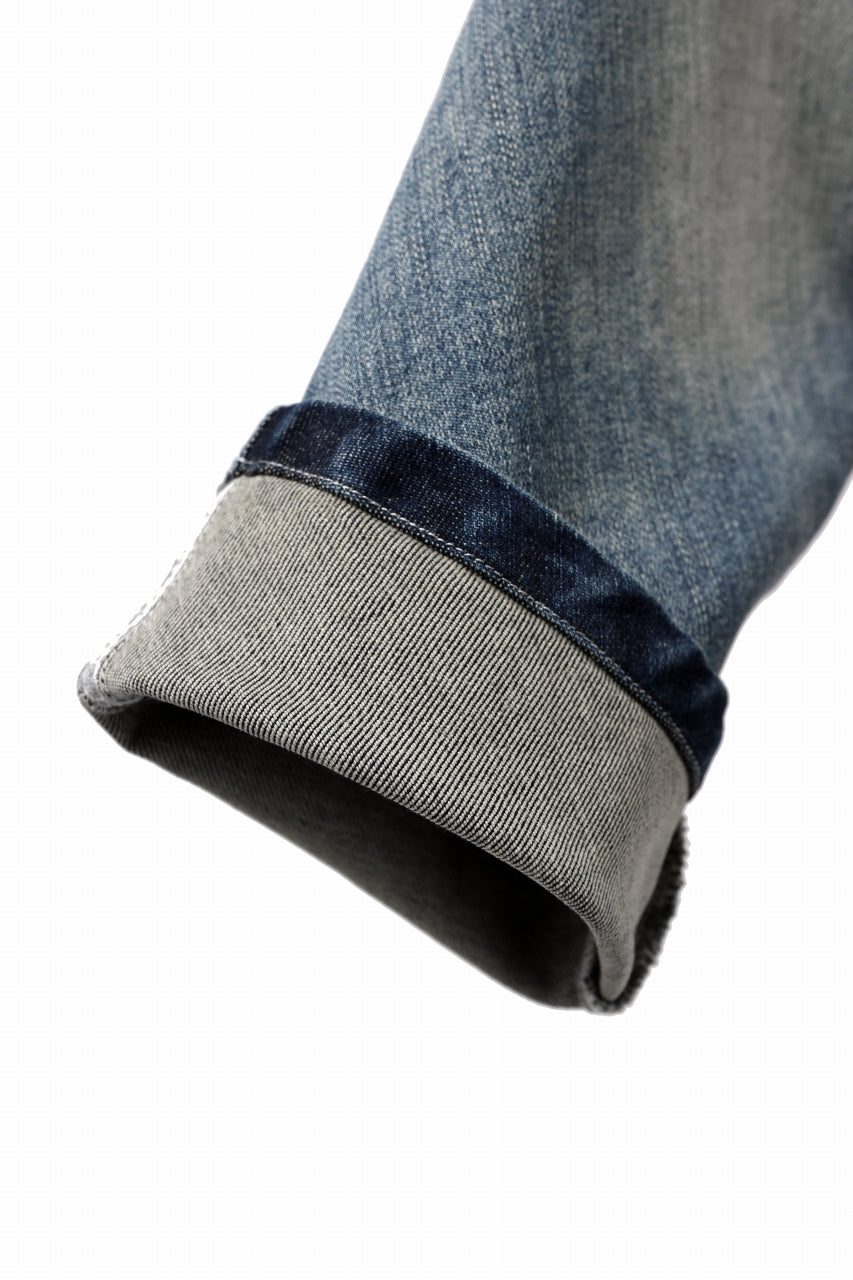 画像をギャラリービューアに読み込む, A.F ARTEFACT SARROUEL SKINNY PANTS / FADED AGEING DENIM (BLUE)