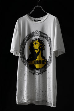 画像をギャラリービューアに読み込む, MASSIMO SABBADIN GRAPHIC T SHIRT wt. SCREEN PRINT/DESTROY (sill trd)