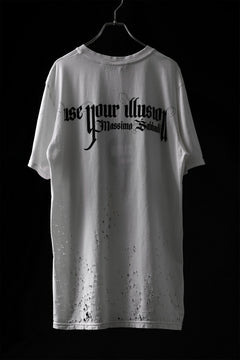 画像をギャラリービューアに読み込む, MASSIMO SABBADIN GRAPHIC T SHIRT wt. SCREEN PRINT/DESTROY (sill trd)