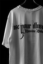 画像をギャラリービューアに読み込む, MASSIMO SABBADIN GRAPHIC T SHIRT wt. SCREEN PRINT/DESTROY (sill trd)