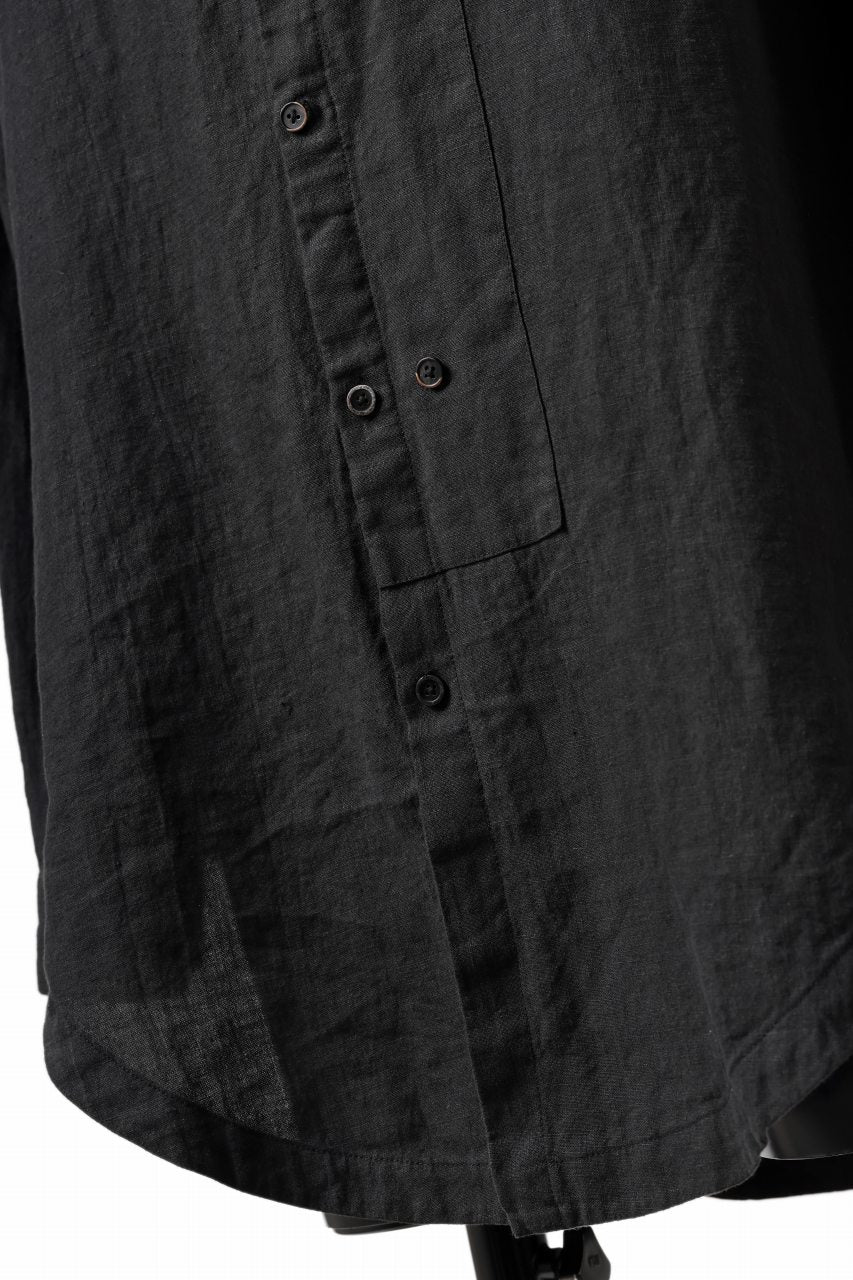 Aleksandr Manamis exclusive Wide Placket Shirt (BLACK)