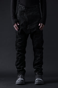 画像をギャラリービューアに読み込む, BORIS BIDJAN SABERI DROP CROTCH PANTS / VINYL COATED & NICKEL PRESSED & BODY MOLDED "P24-F1603K" (BLACK)