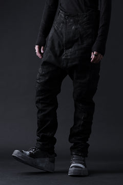 画像をギャラリービューアに読み込む, BORIS BIDJAN SABERI DROP CROTCH PANTS / VINYL COATED & NICKEL PRESSED & BODY MOLDED "P24-F1603K" (BLACK)
