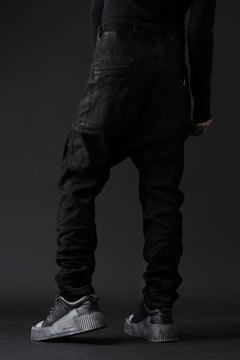 画像をギャラリービューアに読み込む, BORIS BIDJAN SABERI DROP CROTCH PANTS / VINYL COATED & NICKEL PRESSED & BODY MOLDED "P24-F1603K" (BLACK)