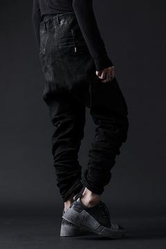 画像をギャラリービューアに読み込む, BORIS BIDJAN SABERI DROP CROTCH PANTS / VINYL COATED & NICKEL PRESSED & BODY MOLDED "P24-F1603K" (BLACK)