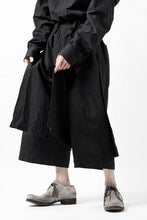 画像をギャラリービューアに読み込む, KLASICA VENT LAYERED FOLKLORE TROUSERS / HAND DYED COTTON-LINEN (BLACK)