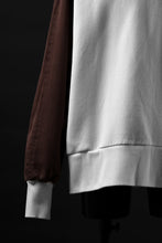 画像をギャラリービューアに読み込む, MASSIMO SABBADIN exclusive HOODY wt. HAND DYED VINTAGE DENIM SLEEVE (white)